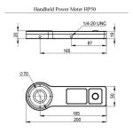 Handheld Laser Power Meter Wavelength Range 0.19 - 25µm/10mW-2W 0.5-50W