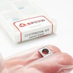 High Cutting Efficiency CCMT060204 Cermet Turning Inserts With Chemical
