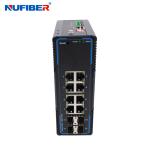 IP44 4 Port Managed Industrial Switch With 4 Sfp 4 KV Ethernet Surge Protection