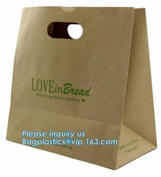 High quality paper flower carrier bags with custom logo, luxury package bags for flowers,lamination printing custom shop