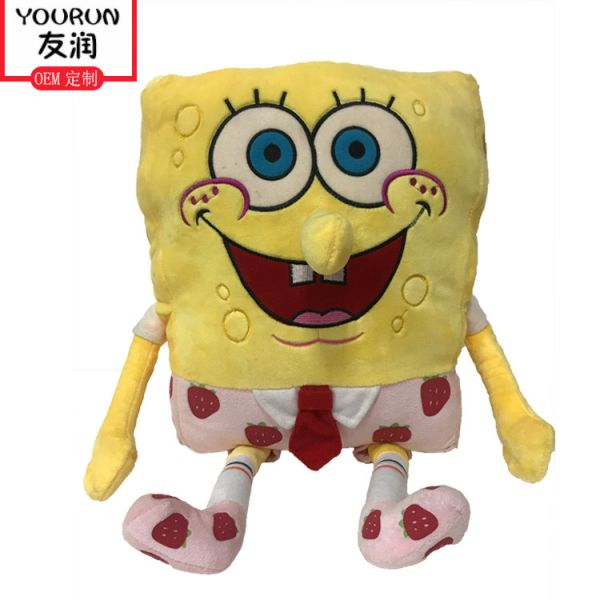 OEM Anime Plush Toys 40cm Spongebob Plush Pillow Children'S Birthday Gift