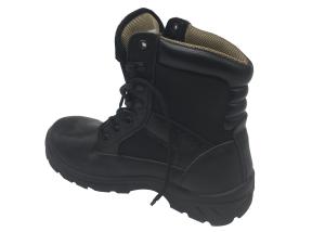 Wholesale Fiberglass Safety Steel Toe Cap Work Boots 240J No Lateral Stitching For Policeman from china suppliers