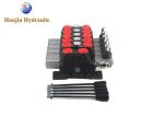 Sectional Valves 100 Lpm 5 Spool Hydraulic Valve Max Pressure 350 Bar For