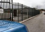 1m High Metal Palisade Fencing Black Powder Coated / Zinc Coating For Residentia