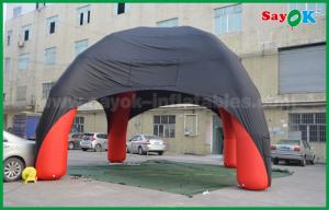 Wholesale Inflatable Tent Dome Red / Black Spider Inflatable Dome Tent 4 Legs With Oxford Cloth Fire Retardant from china suppliers