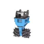 Drum Cutter Excavator Attachments Small Rotary Cutter Single Hydraulic Motor For