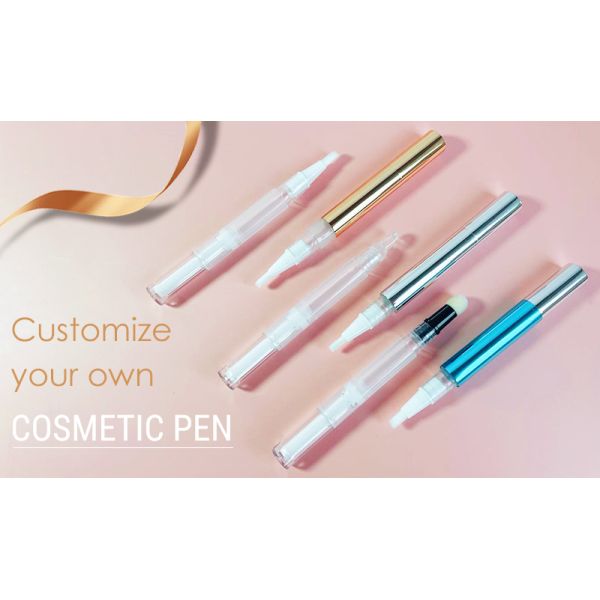2ml 2.5ml 4ml 6ml Plastic Empty Custom Logo Nail Cuticle Oil Packaging Twist Pen With Brush Applicator