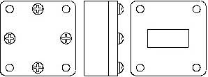 Waveguide Offset Short WR28/WR34/WR42/WR51/WR62/WR75/WR90/WR112/WR137/WR159/WR187/WR229/WR284/WR340/WR430/WR510/WR650