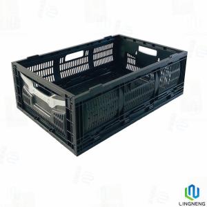 Wholesale Reusable Vegetable Plastic Crates Foldable Plastic Fruit Shopping Basket Collapsible Crate from china suppliers