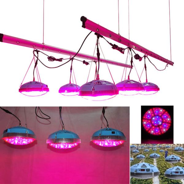 140 W UFO LED Grow lights, 3W LEDS, suitable for breeding, farm, flower