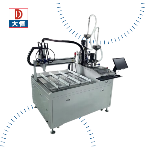 Customization Automatic 3D Dome Label Dispensing Machine by Daheng Patent Plunger Pump