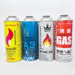 CMYK Printing Metal Butane Gas Canister 1.4 Mpa Burst Pressure
