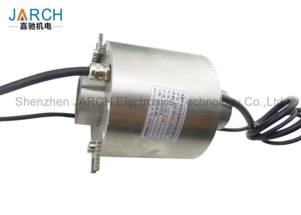 Shaft Mounted Through Bore Slip Ring 4 Circuits For Underwater 10 Meters
