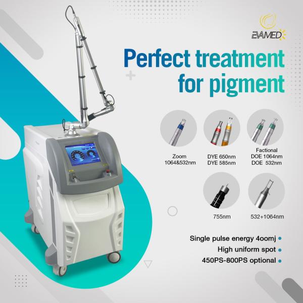 1064nm 532nm Salon Picosecond Laser Machine For Skin Pigmentation Lesions
