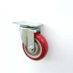 Rubber Swivel Heavy Duty Caster Wheel Flat Plate Stem