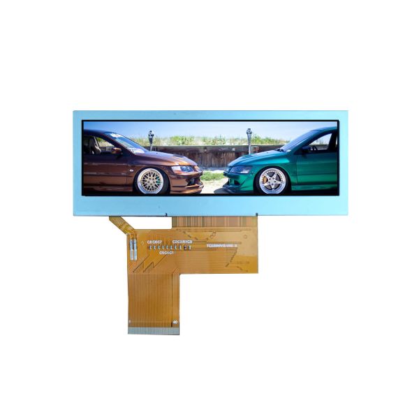 3.9 inch bar type TFT display module 480x128 dots 24 bit RGB interface 500c/d