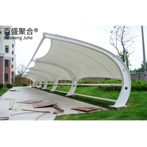 Wholesale PVDF/PTFE PVC Coated T Tensile Car Parking Structure Shed Fire Resistance from china suppliers