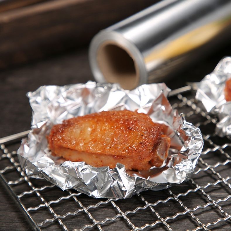 Aluminium Foil Roll for Barbecue Wrapping Disposable Oven Baking Composited Treatment