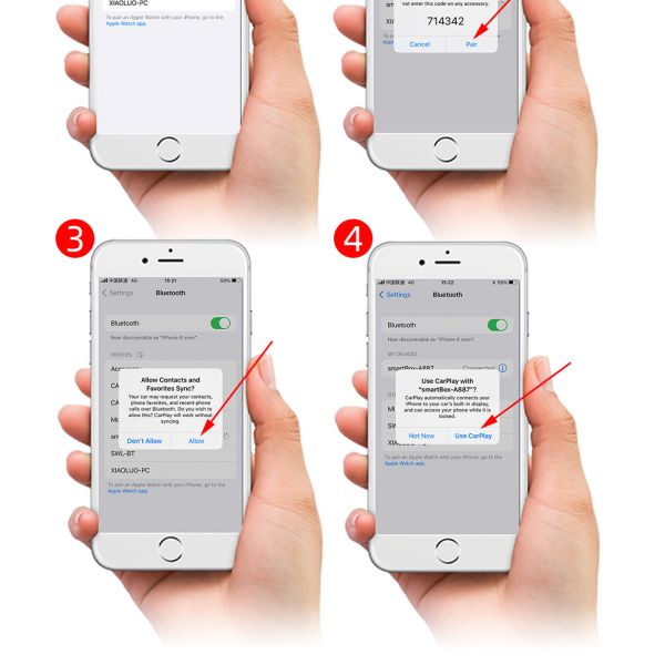 Creatall Wireless CarPlay Adapter Auto Car-Mounted Interconnect Box Android Compatibility Converts Wired Wireless for Enhanced
