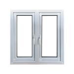 Pvc / Upvc Double Glazed Glass Casement Window With Fly Screen European Style