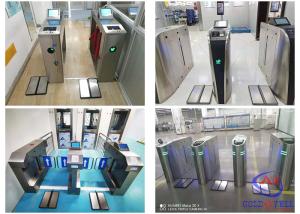 Wholesale High Security 304 Stainless Steel Turnstile Gate With Human Body ESD Tester from china suppliers