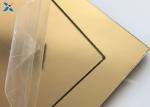 Golden 2mm Acrylic Mirror Sheet Decorative Wall Plexi Glass Panel