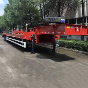 Wholesale Flat Stepped Frame CIMC 40Ft Gooseneck Lowboy Trailer from china suppliers