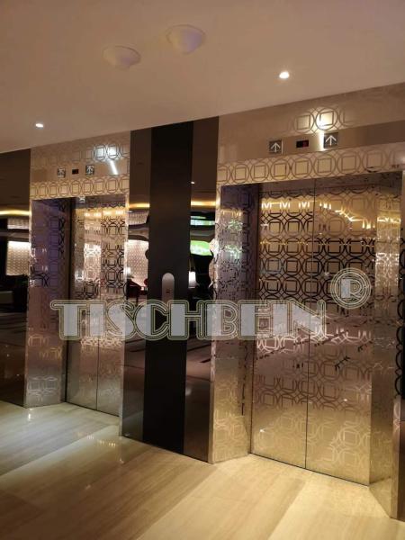 450-2500kg Photosensor Door Fire Rated Passenger Elevator 1.75m/s With Machine