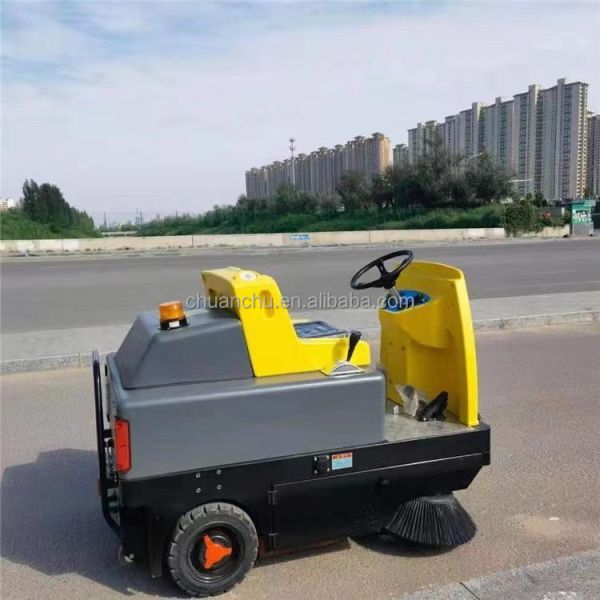 Ride On Electric Vacuum Sweeper for Road Cleaning and Energy Type Pure Electric