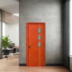 Waterproof Internal Glass Doors with Metallic Feeling and Sharp Color Contrast
