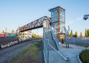 Wholesale City Sightseeing Prefabricated Pedestrian Bridges Steels Structure Skywalk Handrail Metal Bridge from china suppliers