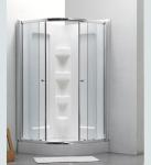 Acrylic shower back wall for shower enclosure