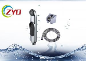 China Horizontal Bathroom Bidet Spray Kit With 1.2m Hose  Chrome Bracket Holder on sale