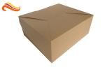 Disposable Corrugated Paper Box , Corrugated Packaging Box With Square Shape