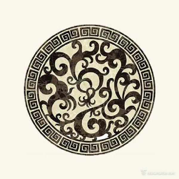 Luxury Looking Water Jet Marble Medallion For Interior Floor Custom Size