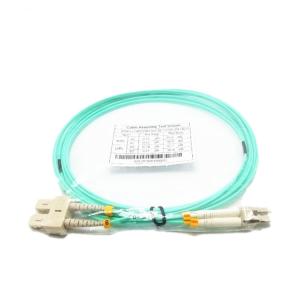 Sensors ISO9001 Om3 Fiber Optic Patch Cord , Lc To Sc Fiber Patch Cord