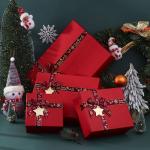 Gift Craft Customized Colorful Rigiding Paper Christmas Gift Box Packaging With