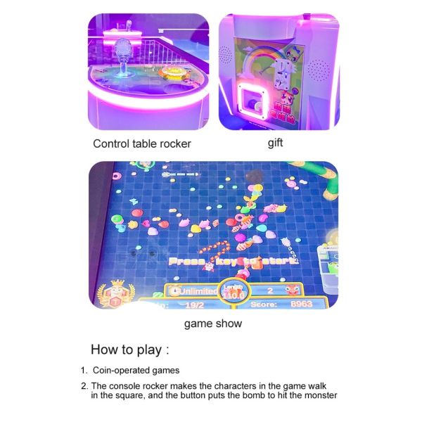 Hot Popular Cute Snake Square Park Small Amusement Game For Children