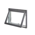 Black Household Double Glazed Aluminum Alloy Awning Windows For Residential