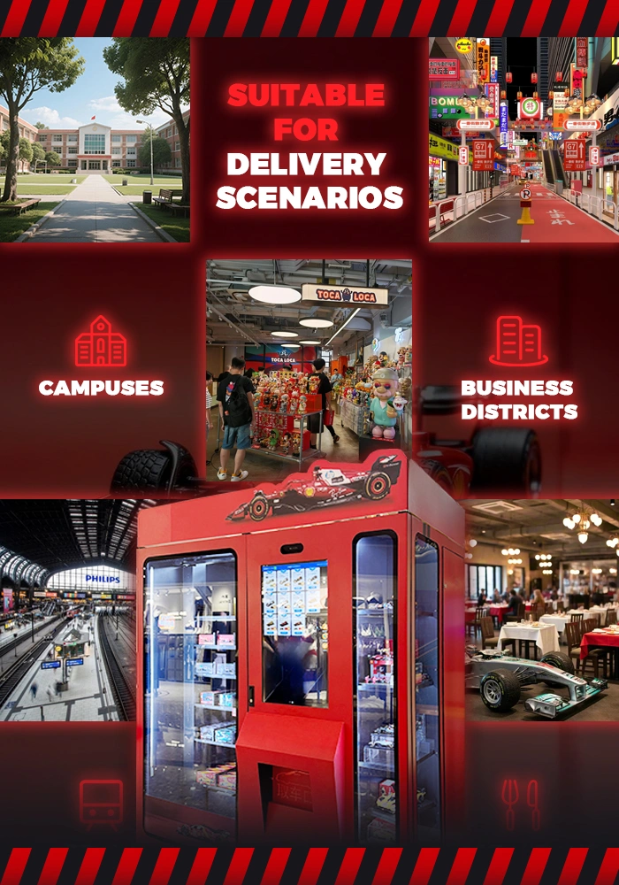 Flexible Capacity Modular Design Toy Vending Machine with Fashionable Design for Model Cars and Collectibles