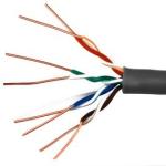 HDPE / LDPE Indoor Cat5E UTP Cable 4Pr 24Awg Cca Good Performance