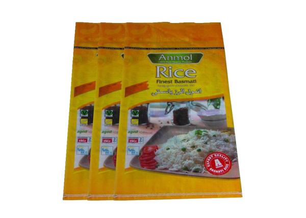 Polypropylene Rice Packaging Bags , Moisture Barrier Wpp Rice Bags Bopp