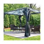 Hot Hard Roof Gazebo 3x3m 4mx3m UV Protection 1.1mm Powder Coated Aliminum Frame