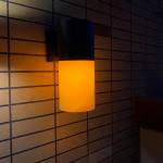 Decorative Outdoor Exterior Solar Wall Lights IP54 Amber Polysilicon Panel