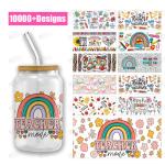UV DTF Cup Wrap Transfers 16oz Alta Calidad Custom Pretty Princess UV DTF