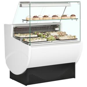 Wholesale 1300mm Flat Deli Refrigerated Display Case Serve Over Counter Fridge Automatic Defrost from china suppliers