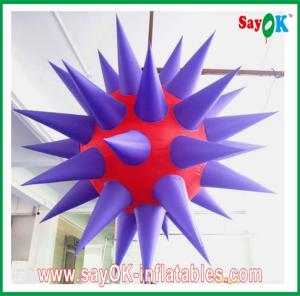 Wholesale Attractive 12 Led Lighting Inflatable Star 190T Nylon Cloth Purple And Red from china suppliers