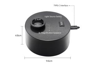 Wholesale Fable Brand Gem Diamond and Jewelry Pocket Tester Larger Viewer 365nm UV light lamp With Dark Field from china suppliers