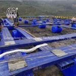 HDPE Square Pontoon Aquaculture Cage 10m 60m Diameter For Farming Machinery