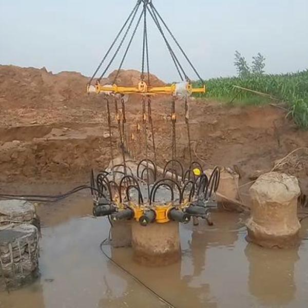 Foundation Pile Hydraulic Cutters Concrete Breaker Pile Breaking Machine For